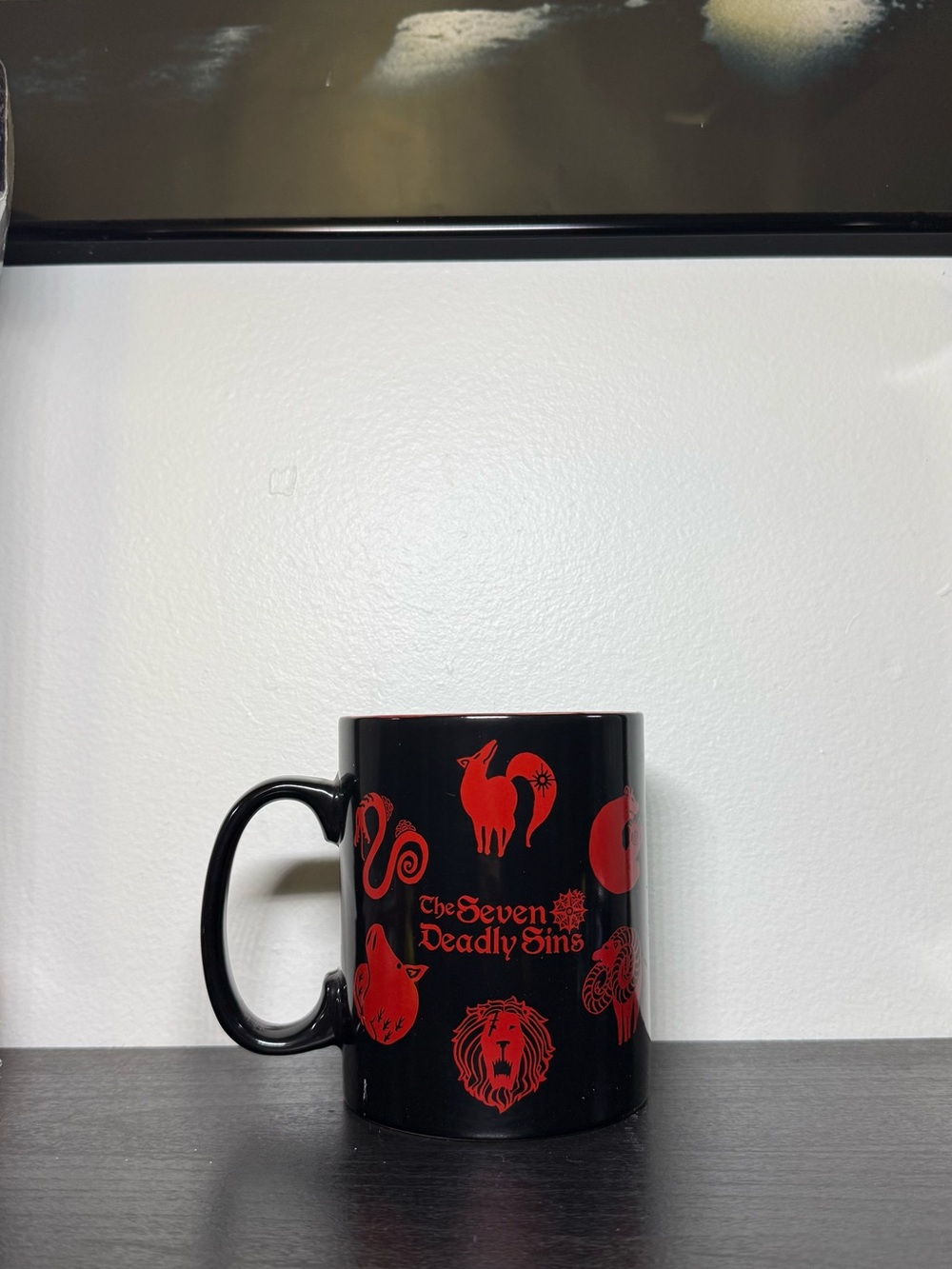 Y2K The Seven Deadly Sins Emblems Ceramic Coffee Mug 16 OZ
